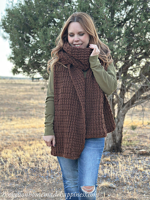 Oversized textured Scarf