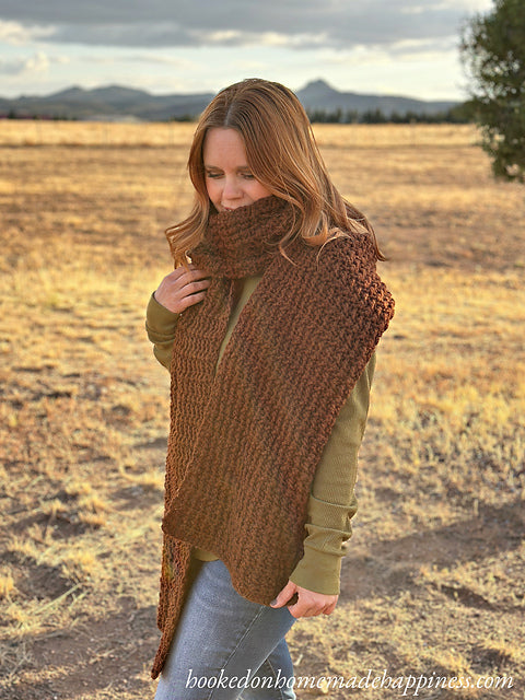 Oversized textured Scarf