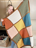Tunisian Stitch Sampler Scrapghan Crochet Pattern