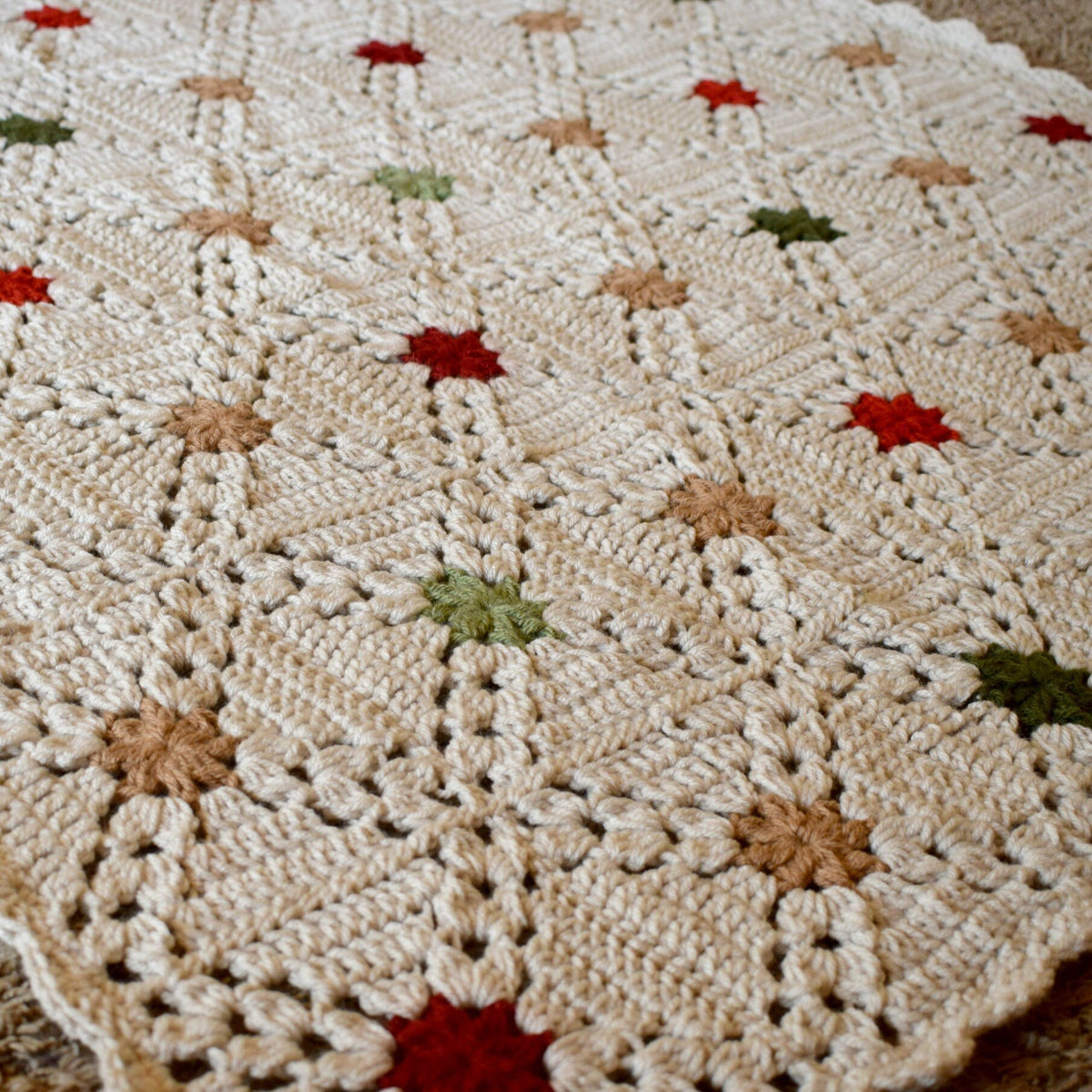 Country Christmas Afghan Crochet Pattern