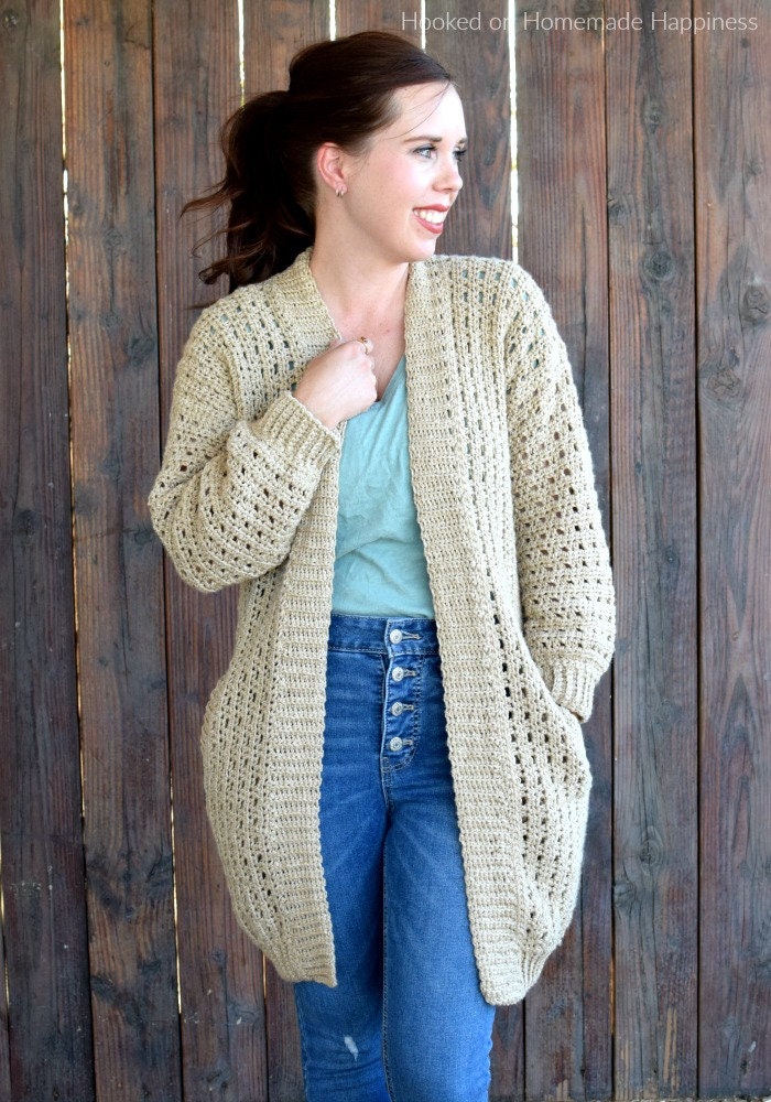 Cafe au Lait Cardigan Crochet Pattern