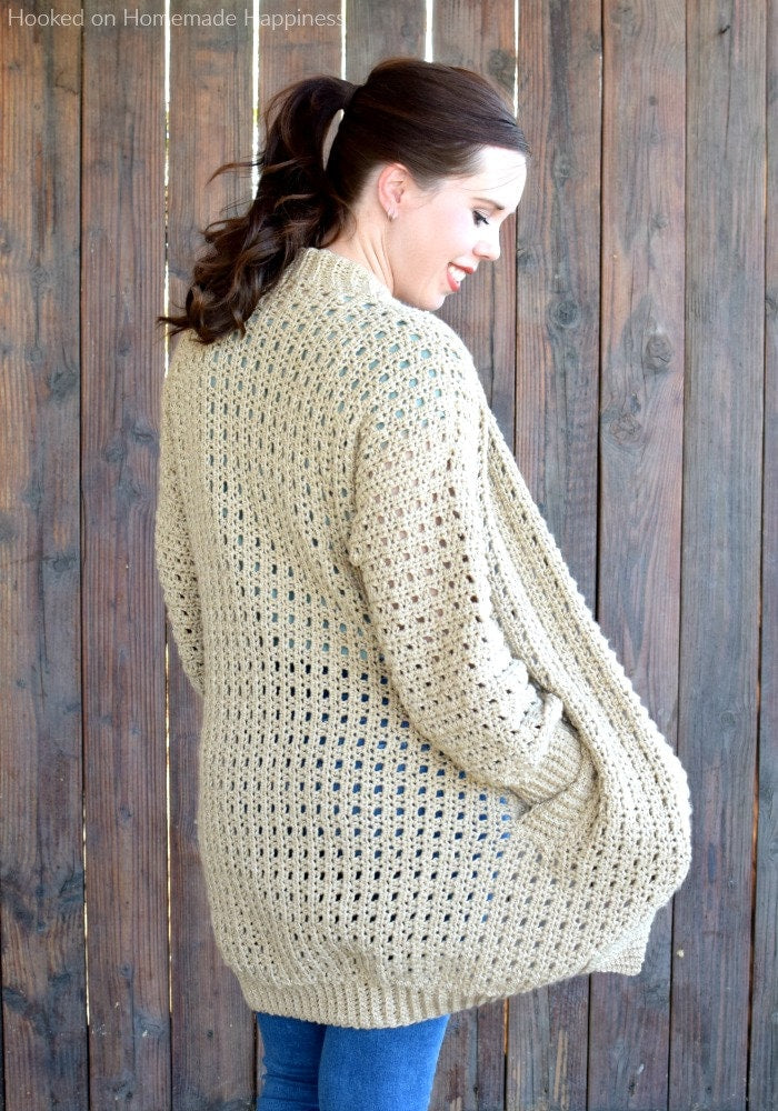 Cafe au Lait Cardigan Crochet Pattern