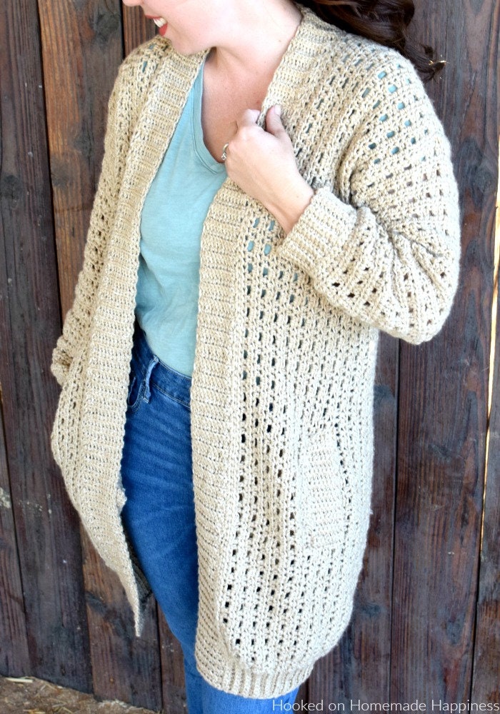 Cafe au Lait Cardigan Crochet Pattern