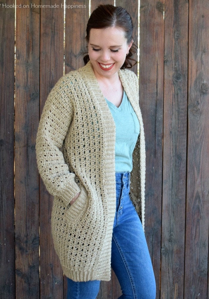 Cafe au Lait Cardigan Crochet Pattern