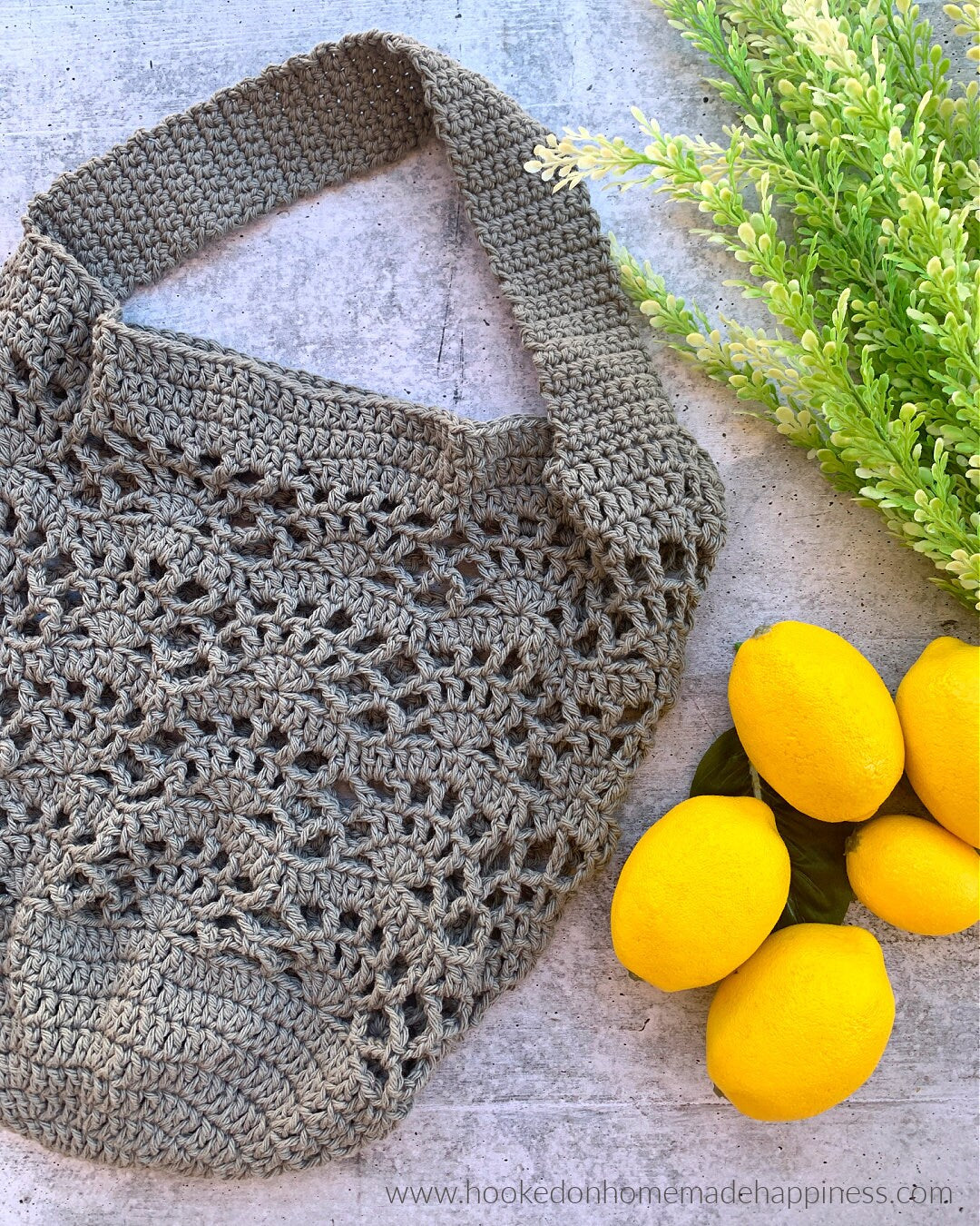 Lattice Market Bag Crochet Pattern