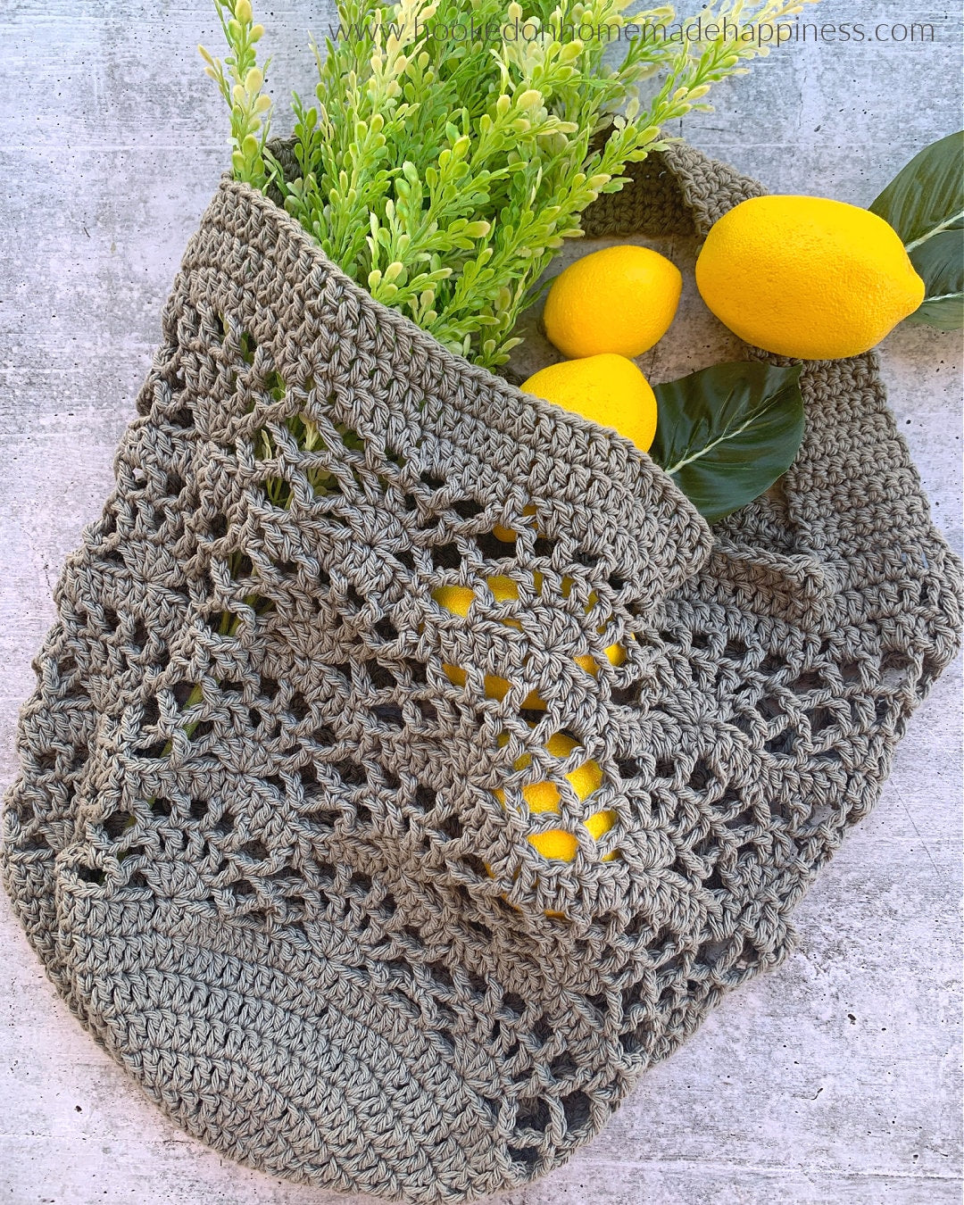 Lattice Market Bag Crochet Pattern