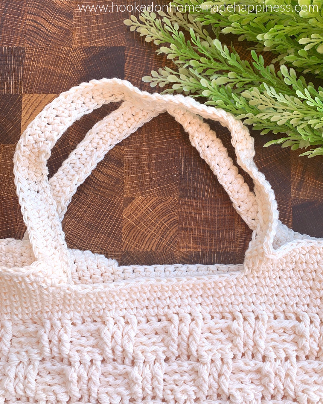 Basketweave Market Bag Crochet Pattern