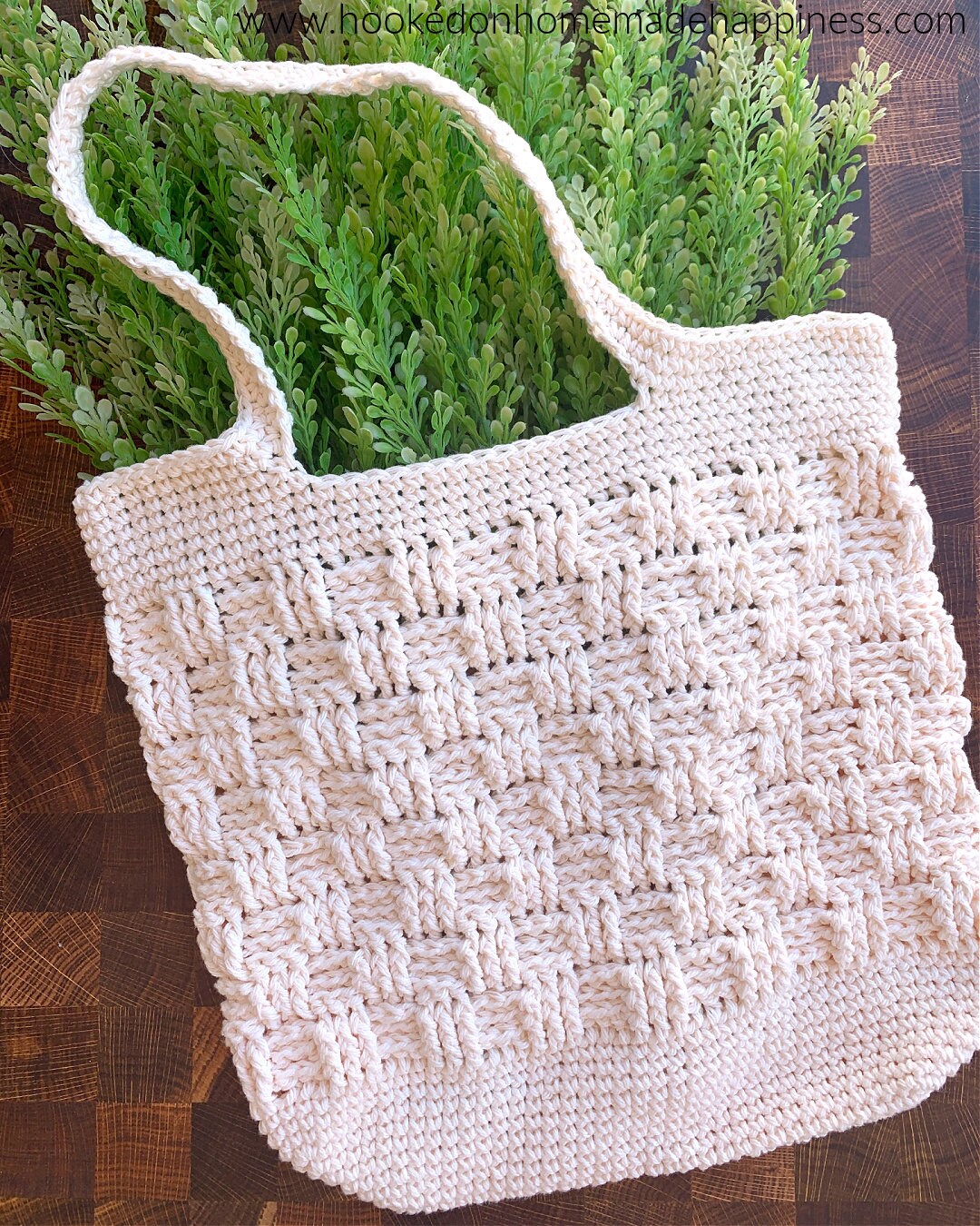 Basketweave Market Bag Crochet Pattern