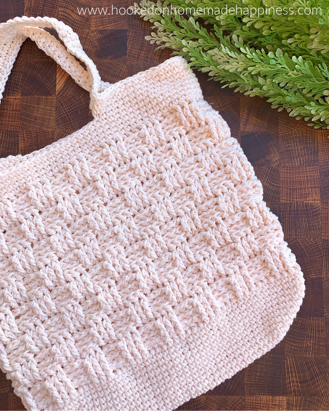 Basketweave Market Bag Crochet Pattern
