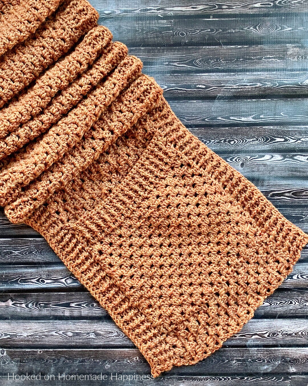 Persimmon Pocket Shawl Crochet Pattern