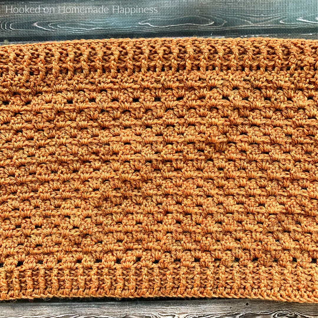 Persimmon Pocket Shawl Crochet Pattern