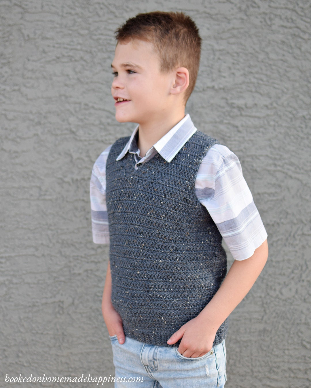 Kid's Sweater Vest Crochet Pattern