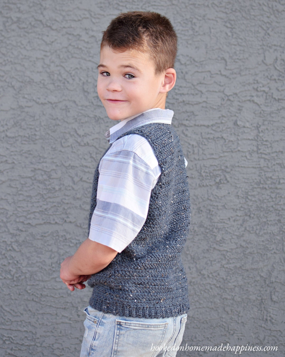 Kid's Sweater Vest Crochet Pattern