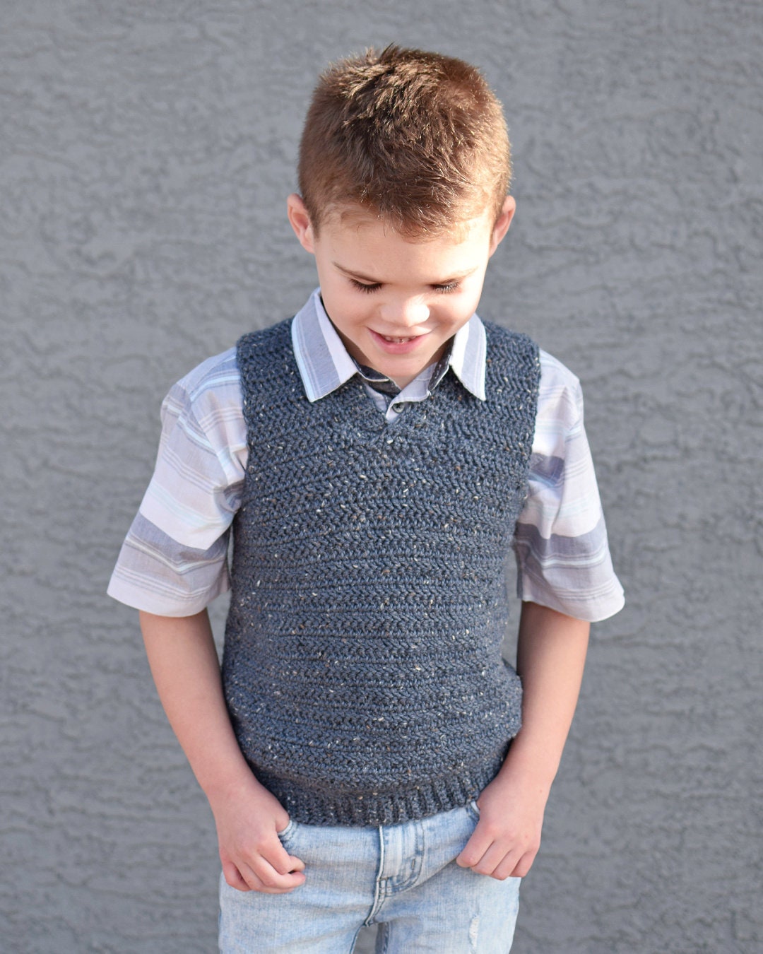 Kid's Sweater Vest Crochet Pattern
