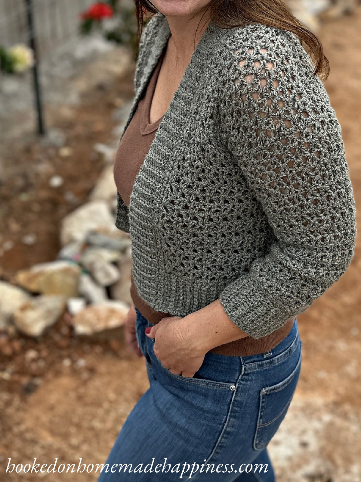 Easy Lace Cardigan Crochet Pattern