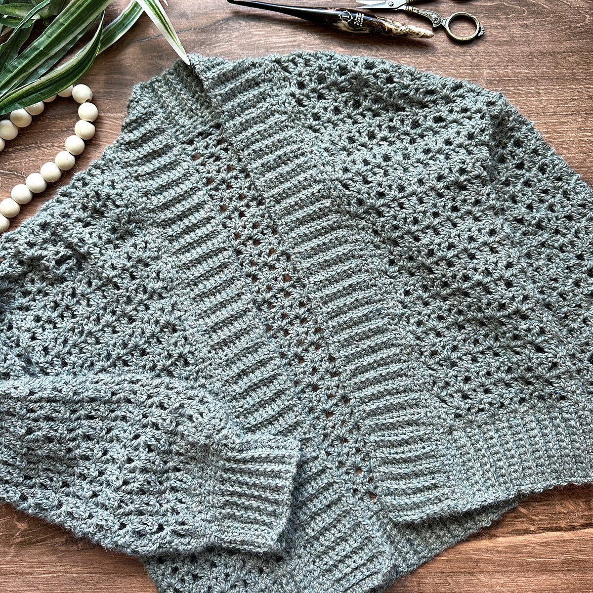 Easy Lace Cardigan Crochet Pattern