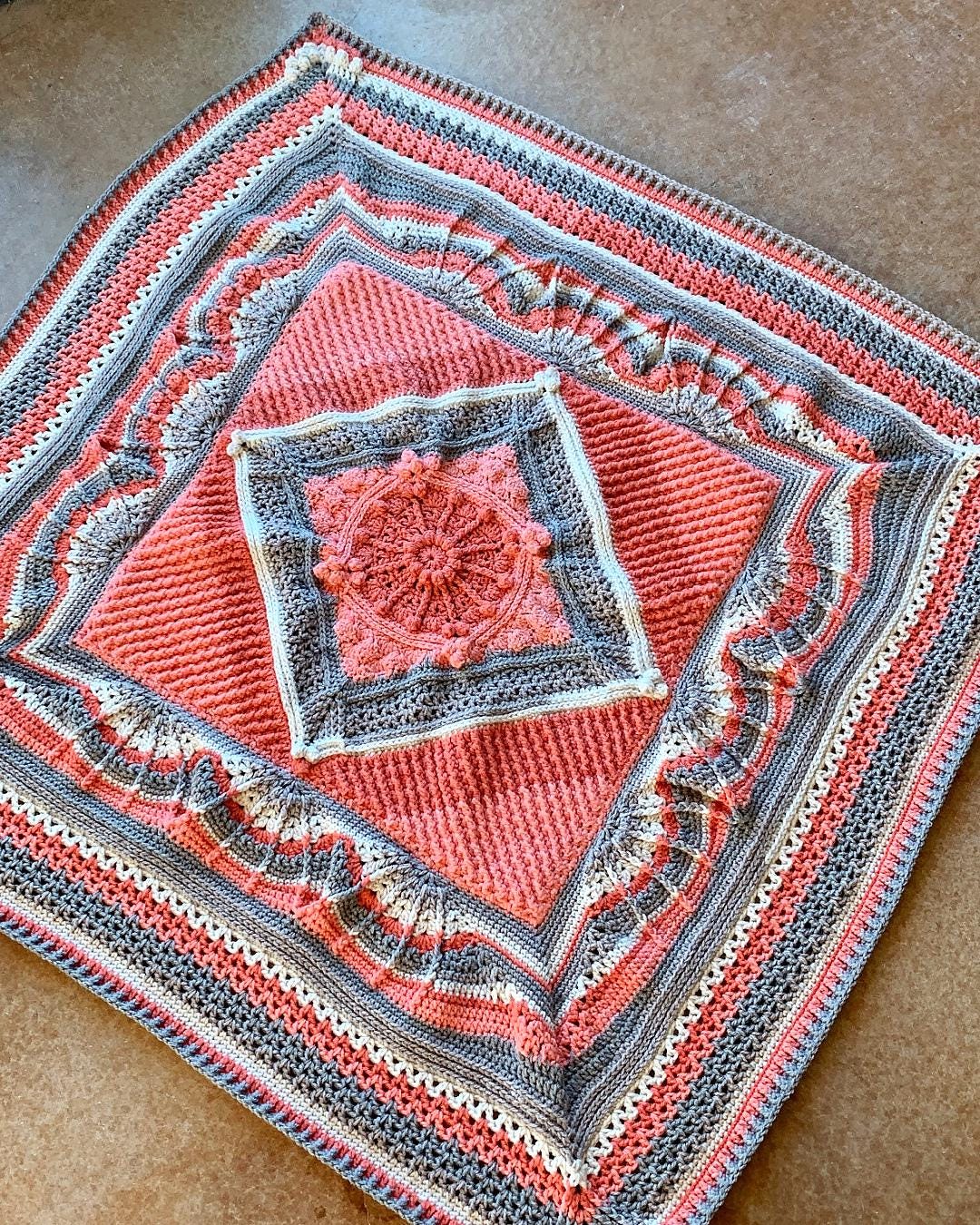 Mandala Blanket Crochet Pattern