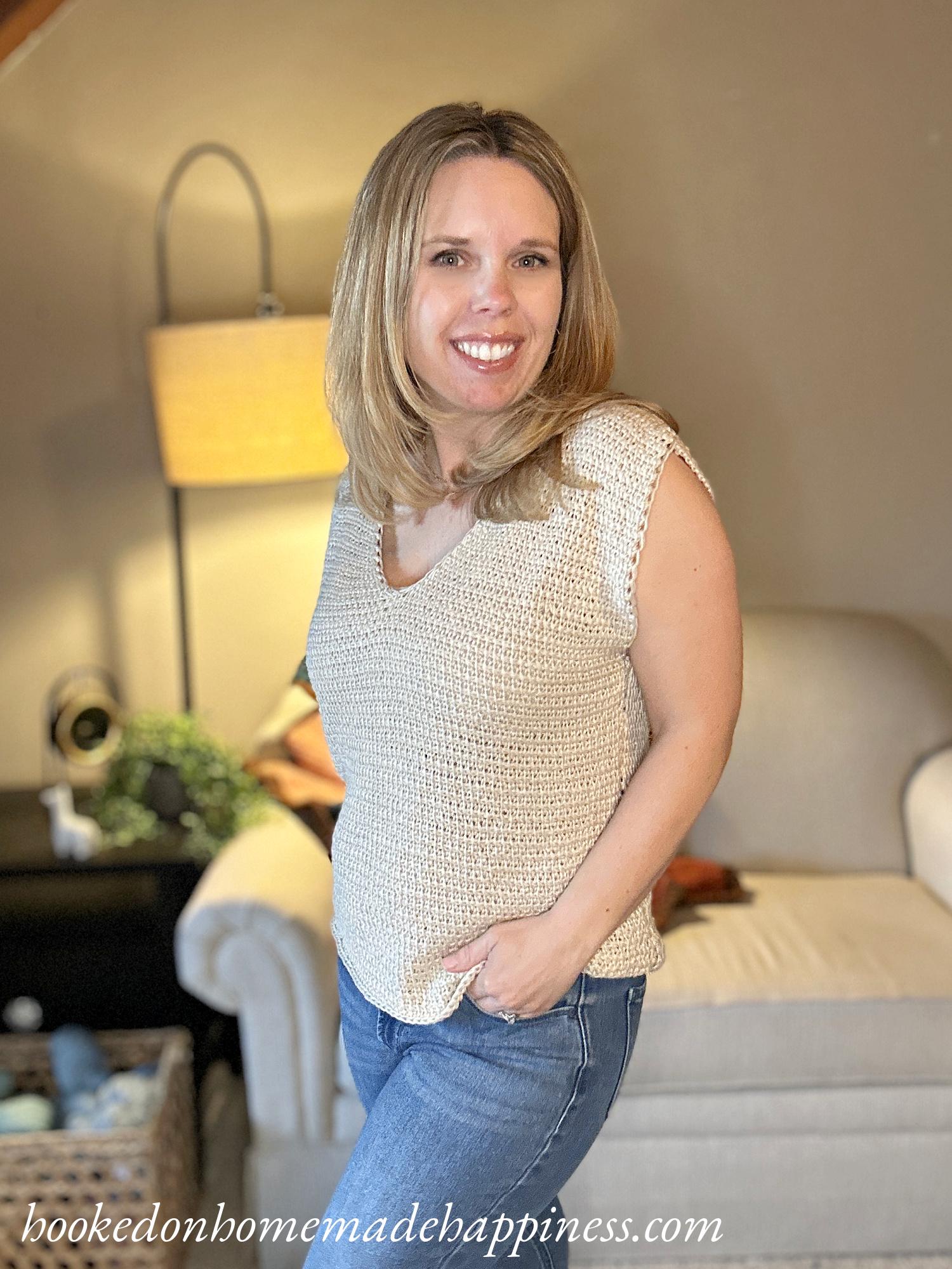 Easy Tunisian Tee Crochet Pattern