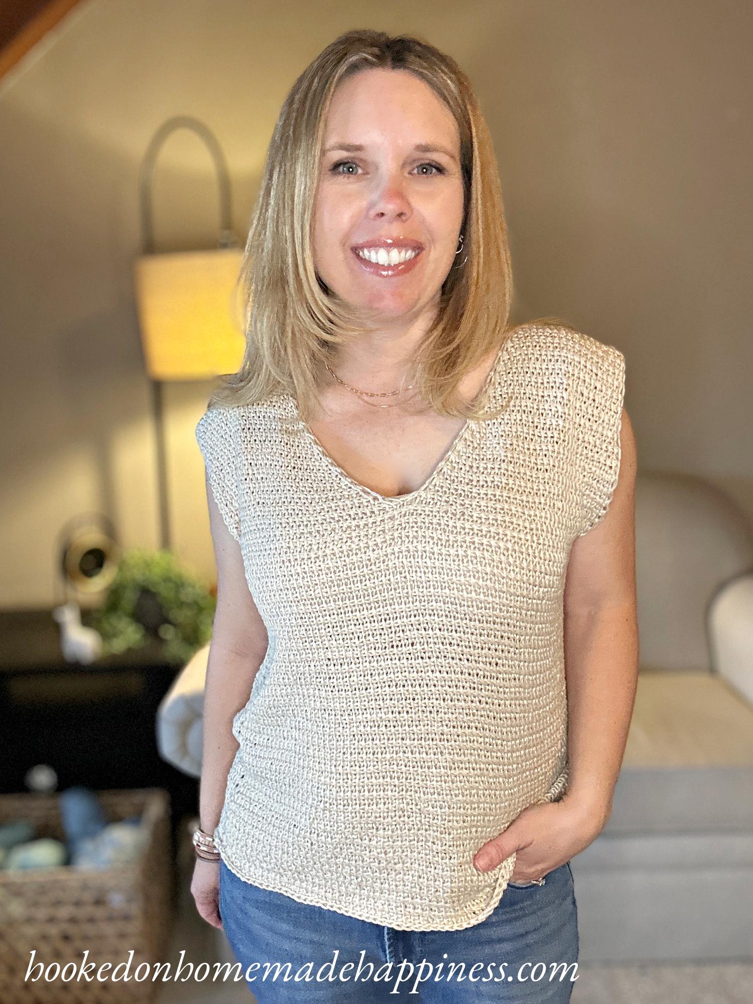Easy Tunisian Tee Crochet Pattern