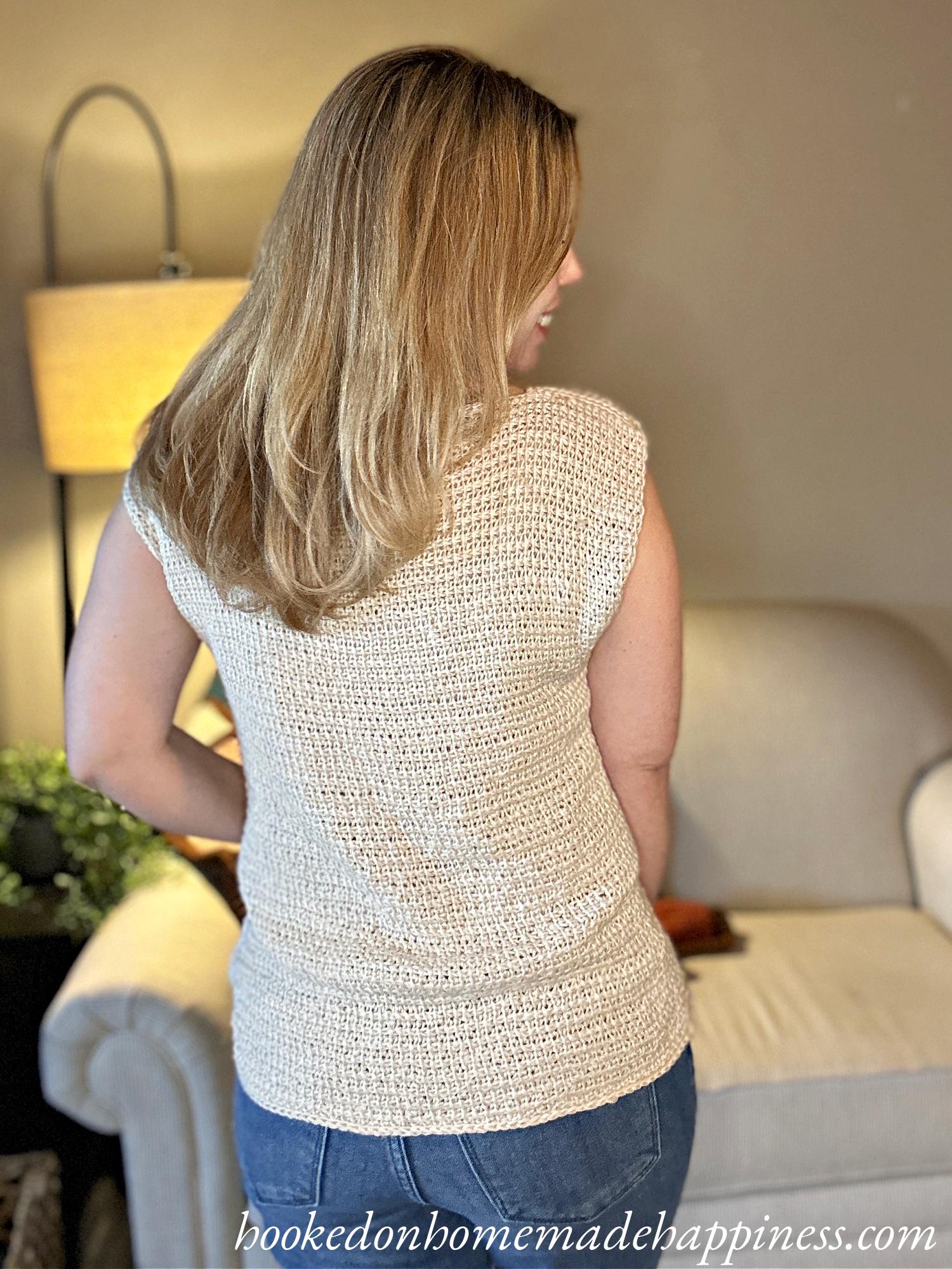 Easy Tunisian Tee Crochet Pattern