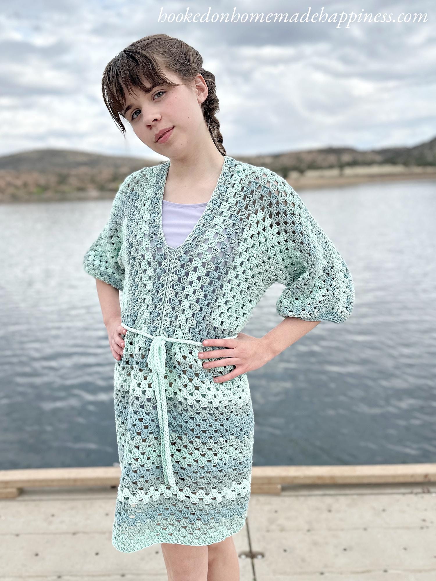 Kid's Beach Day Swim Suit Cover Up Crochet Pattern