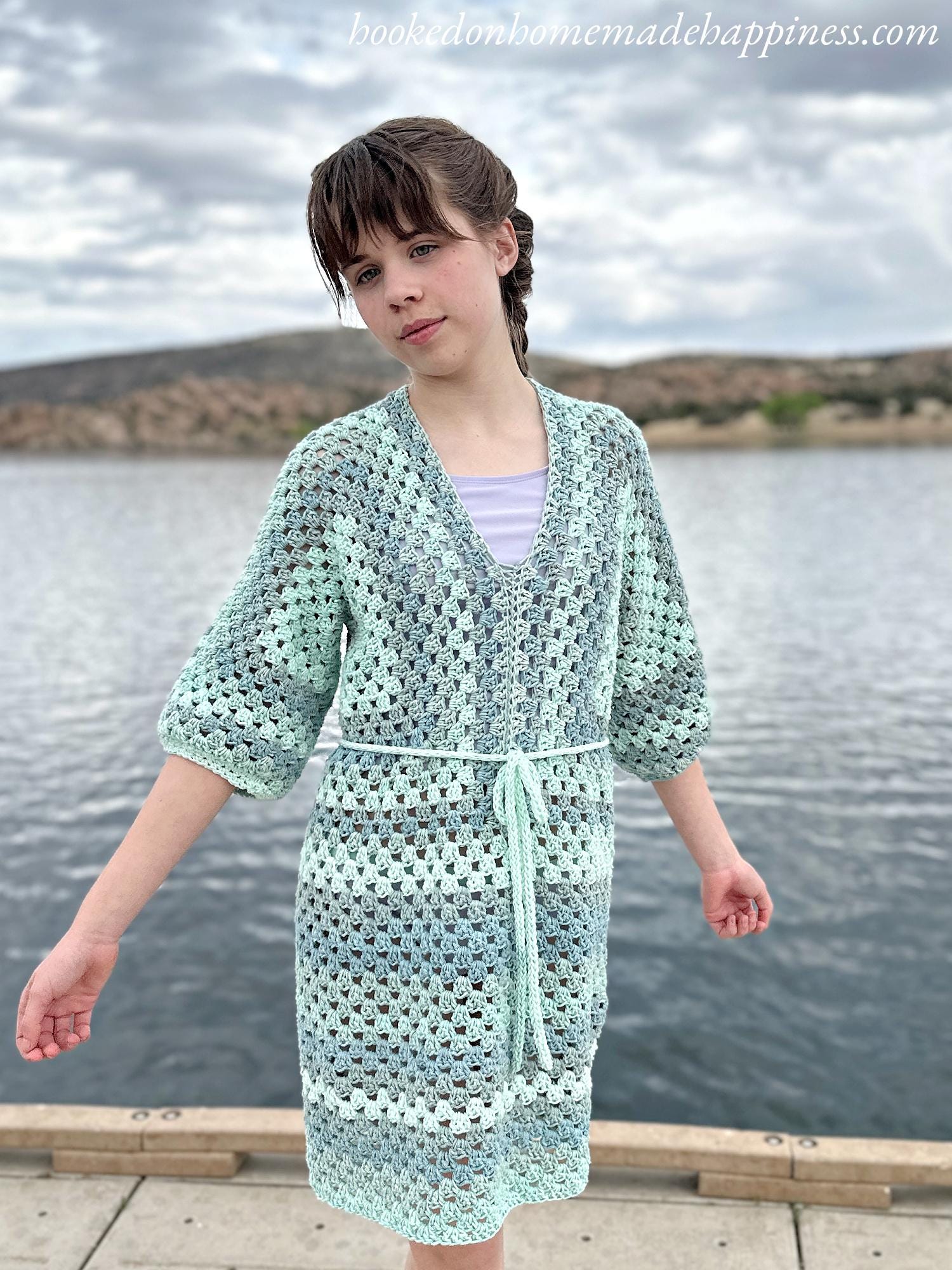 Kid's Beach Day Swim Suit Cover Up Crochet Pattern
