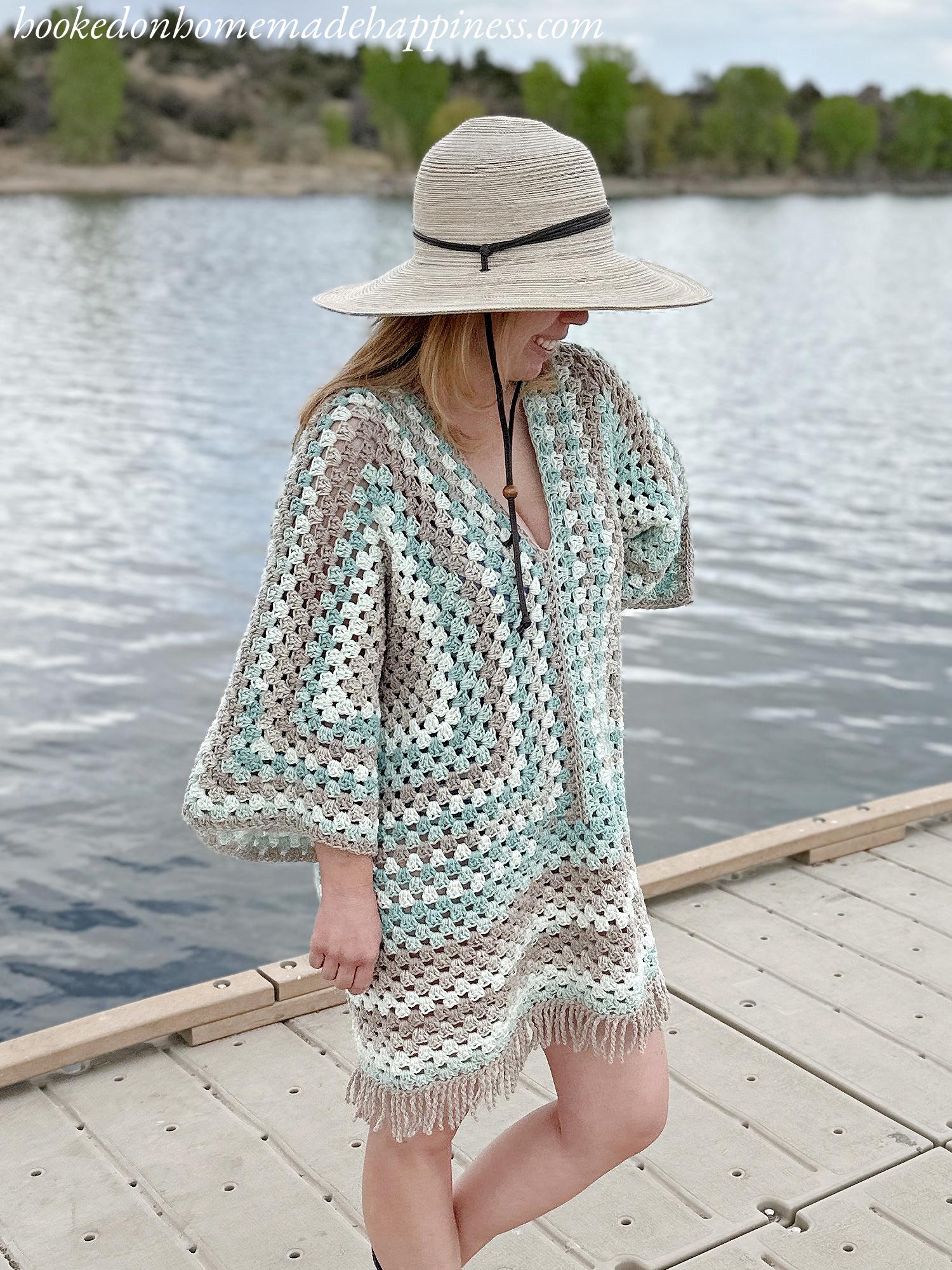 Beach Day Swim Suit Cover Up Crochet Pattern