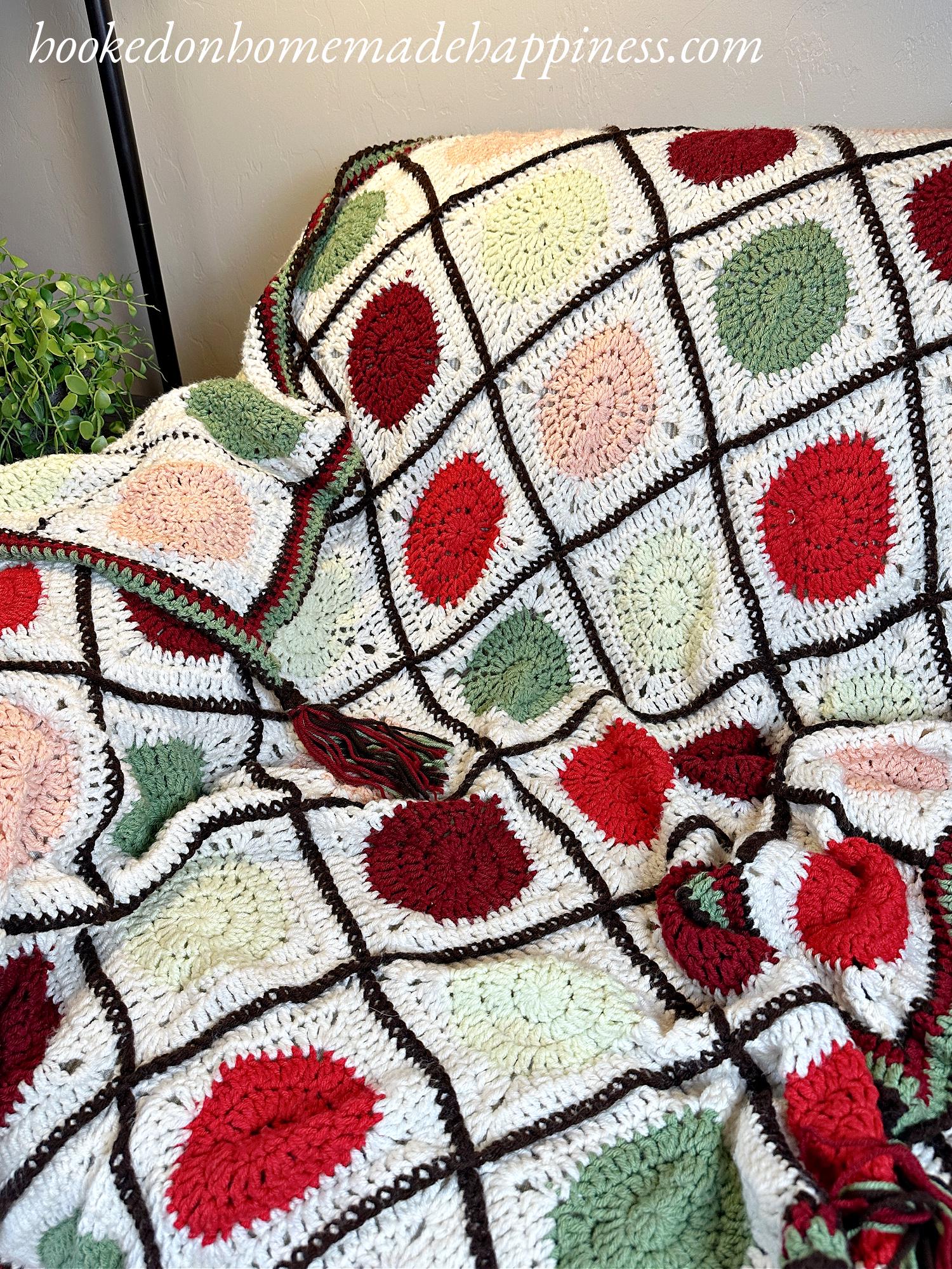 Apple Orchard Blanket Crochet Pattern
