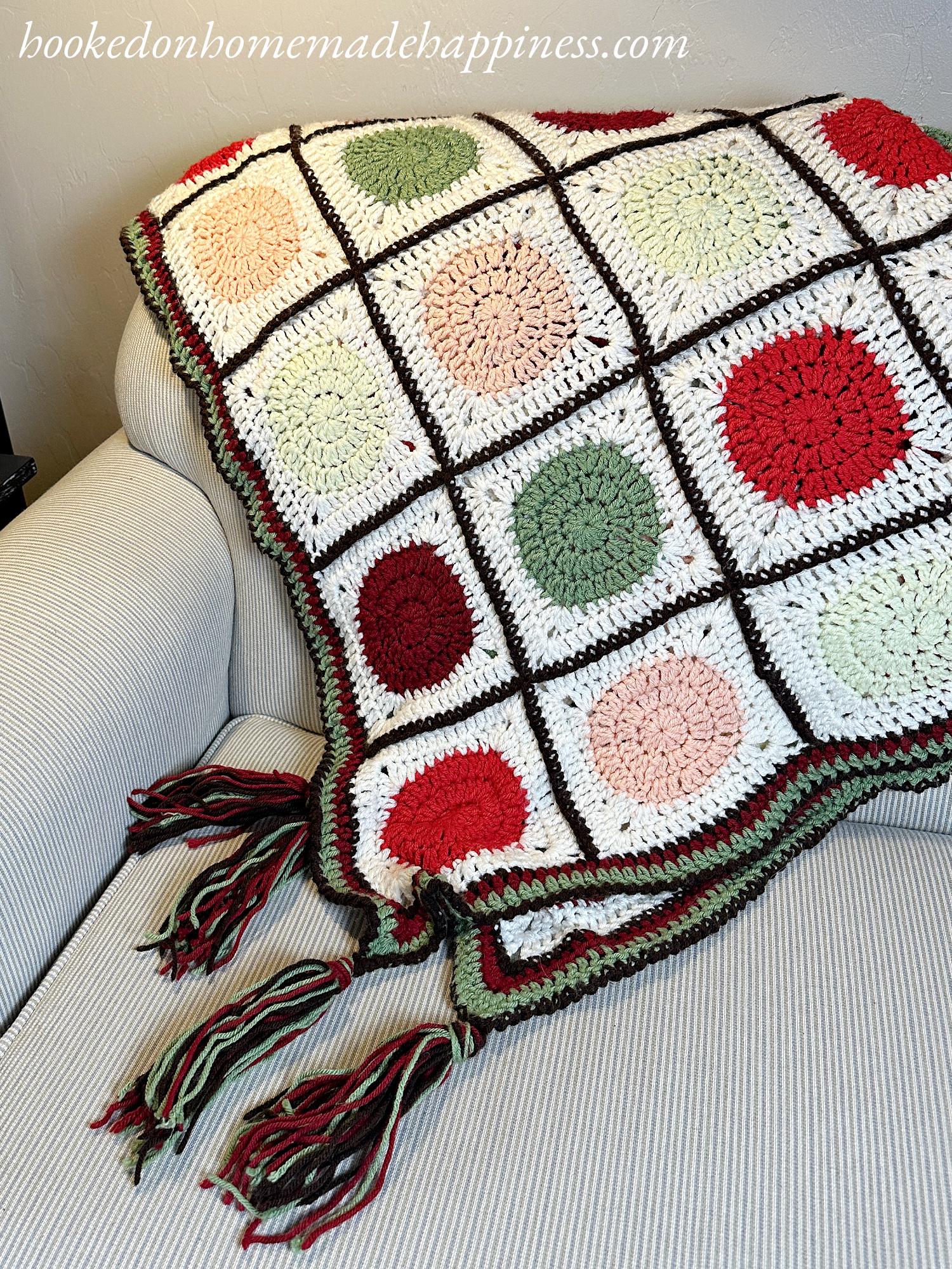 Apple Orchard Blanket Crochet Pattern