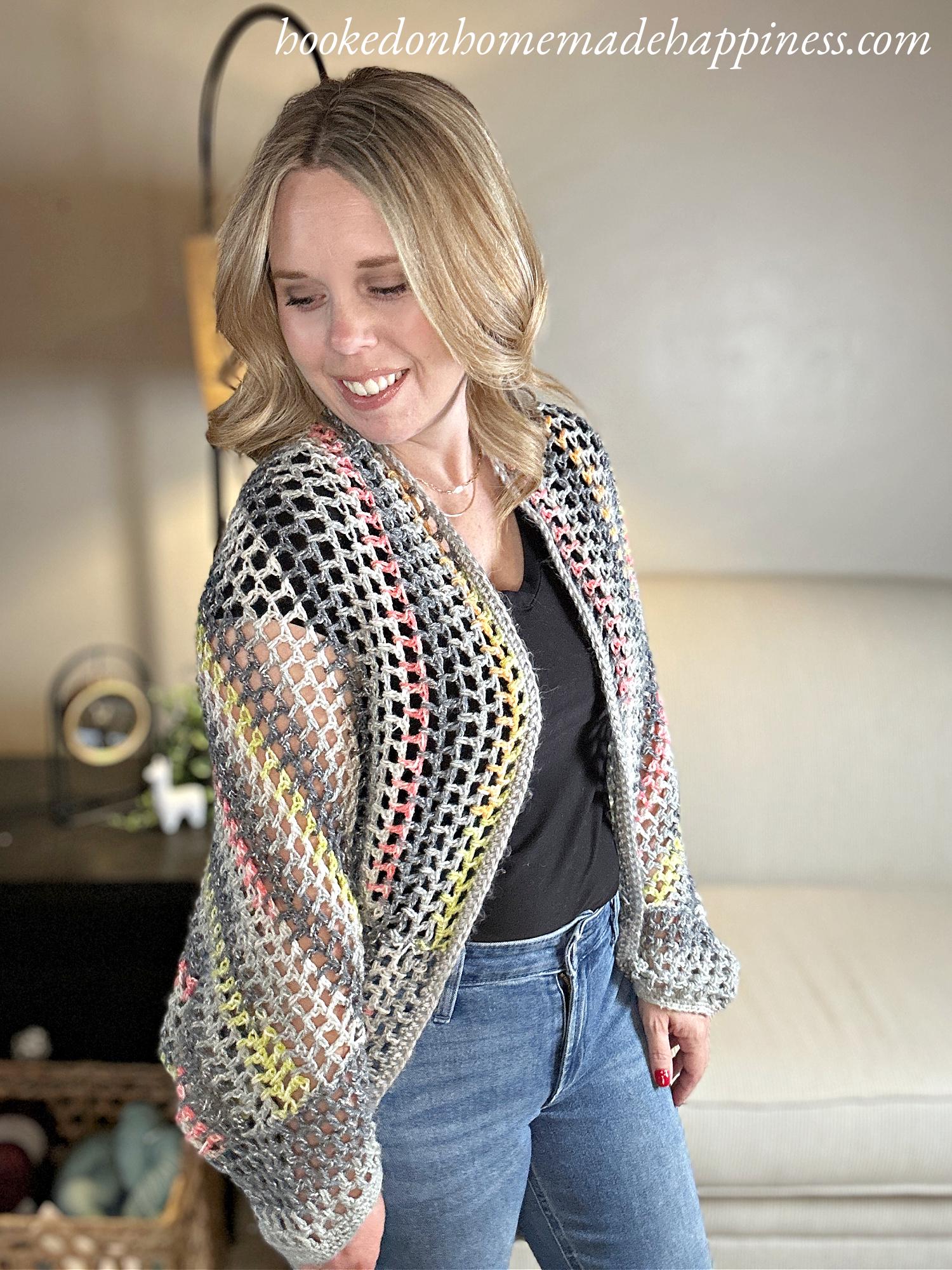 Urban Chic Cocoon Sweater Crochet Pattern