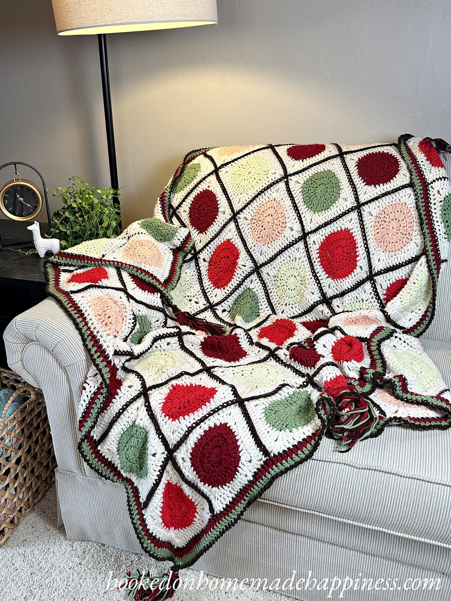 Apple Orchard Blanket Crochet Pattern