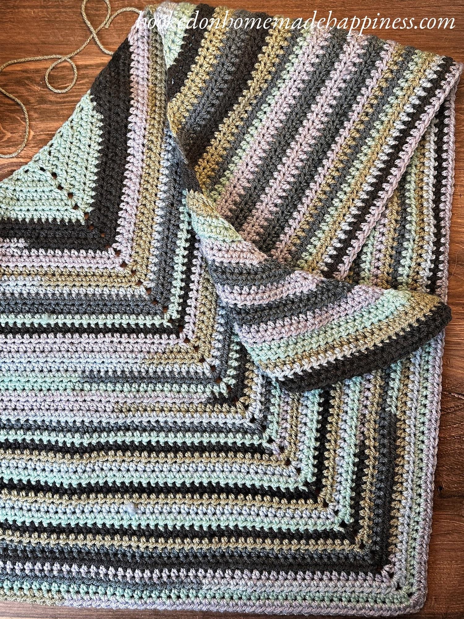 Easy All HDC Triangle Scarf Crochet Pattern