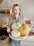 Falling Leaves Pumpkin Crochet Pattern