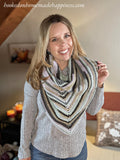 Easy All HDC Triangle Scarf Crochet Pattern