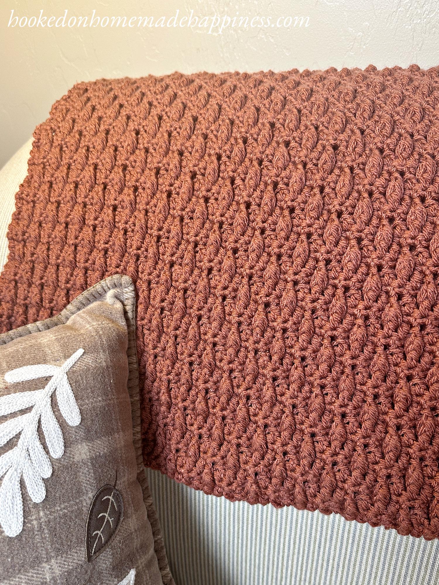Falling Leaves Blanket Crochet Pattern