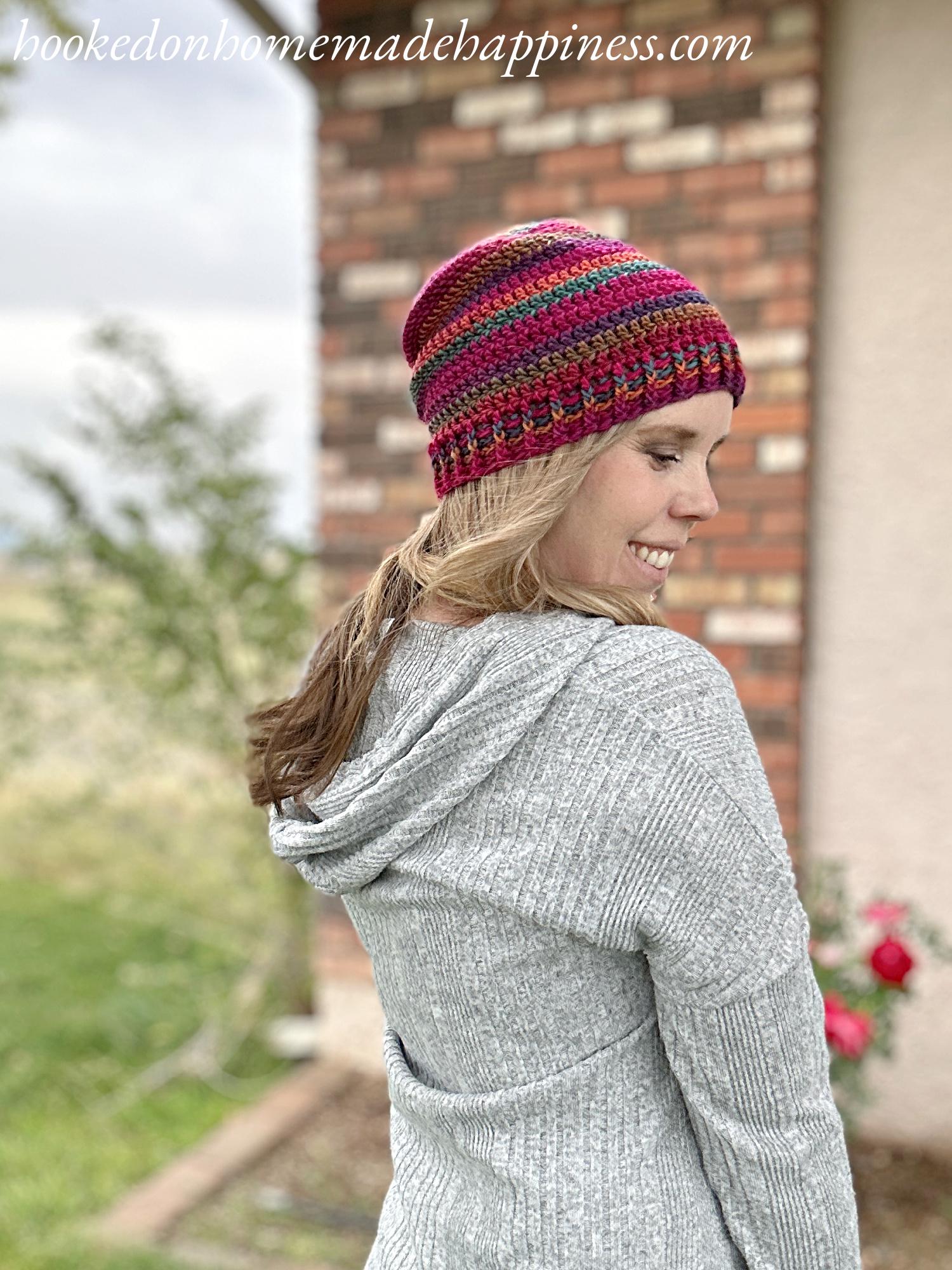 Basic Slouchy Beanie Crochet Pattern