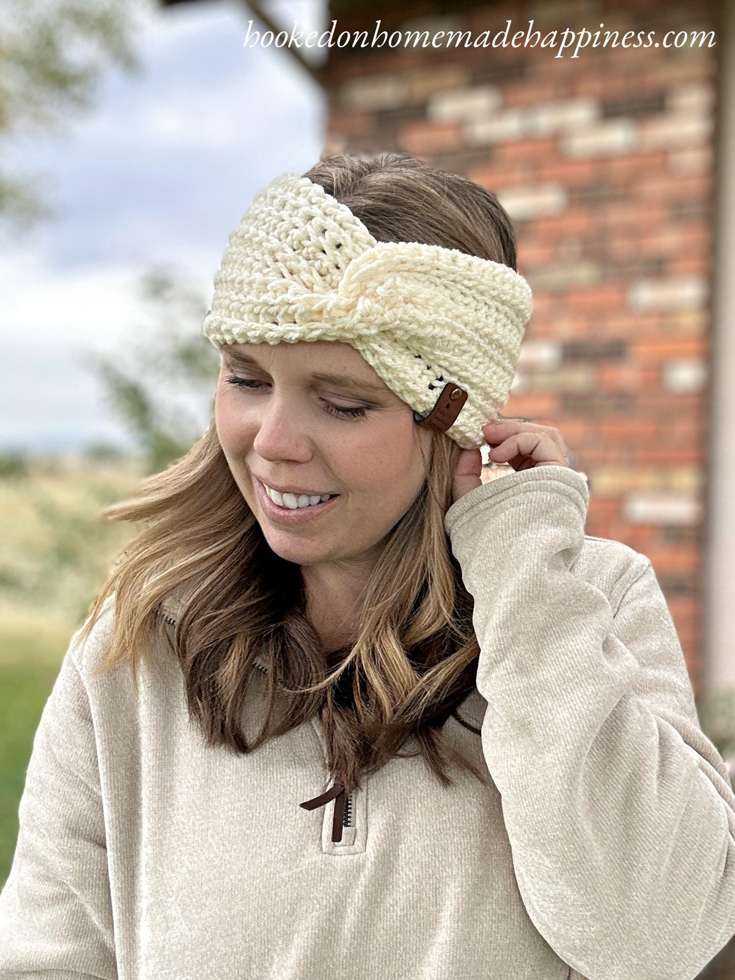 Twisted Ear Warmer Crochet Pattern