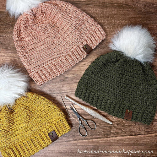 Beginner Bottom Up Beanie Crochet Pattern
