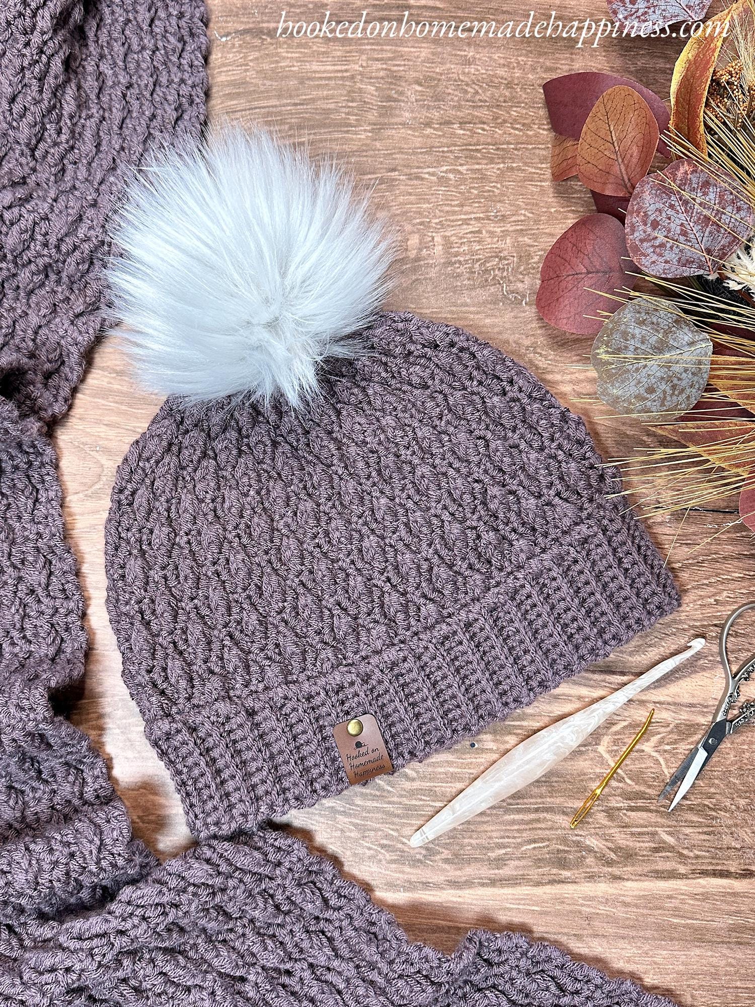 Falling Leaves Beanie Crochet Pattern