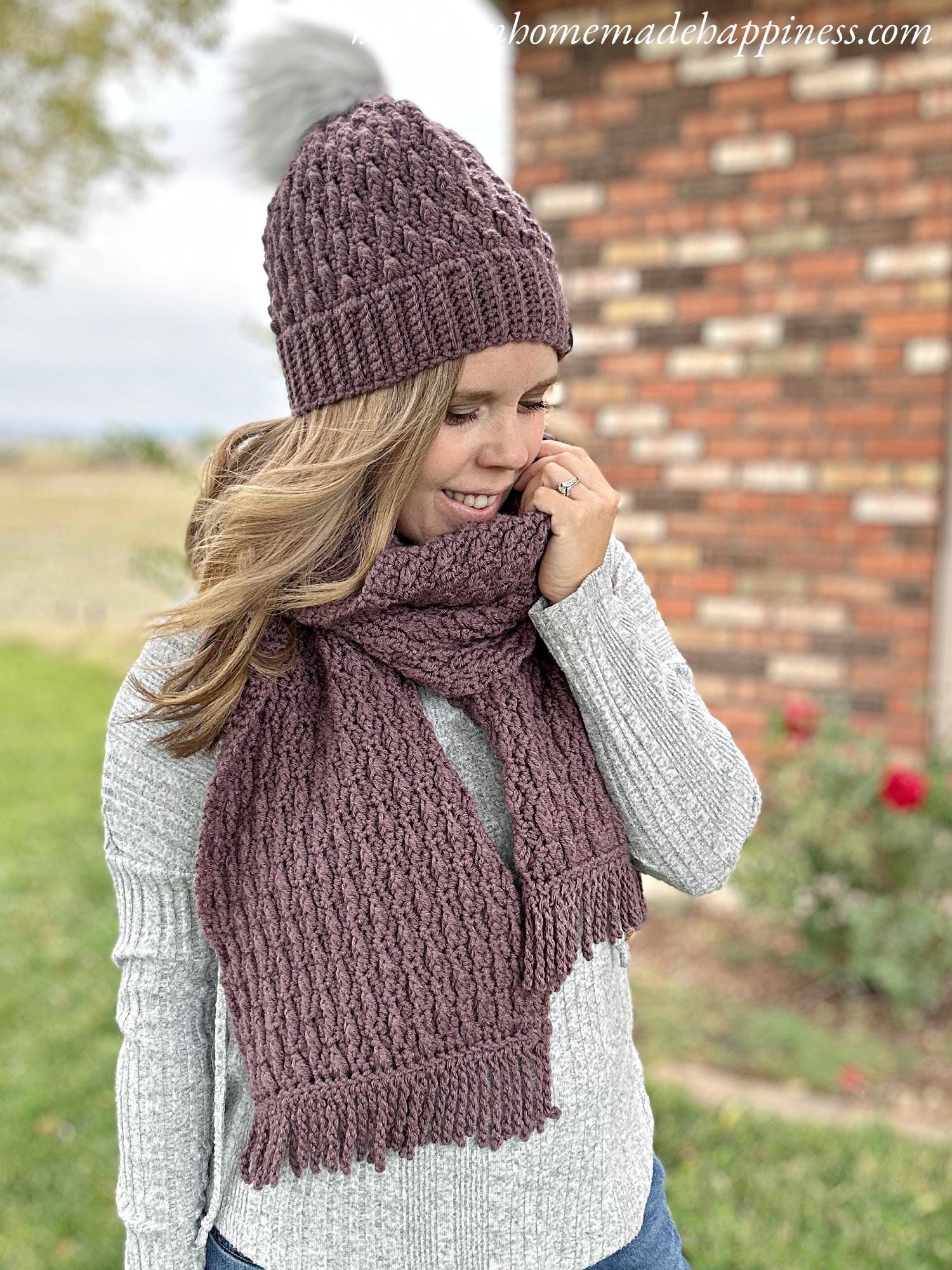 Falling Leaves Scarf Crochet Pattern