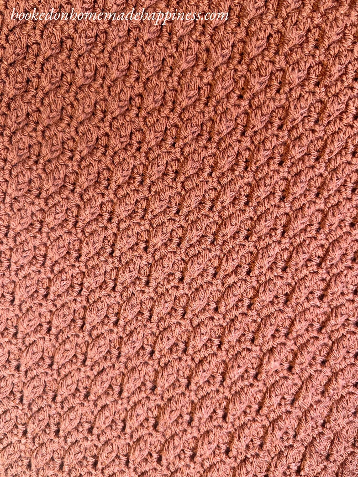 Falling Leaves Blanket Crochet Pattern