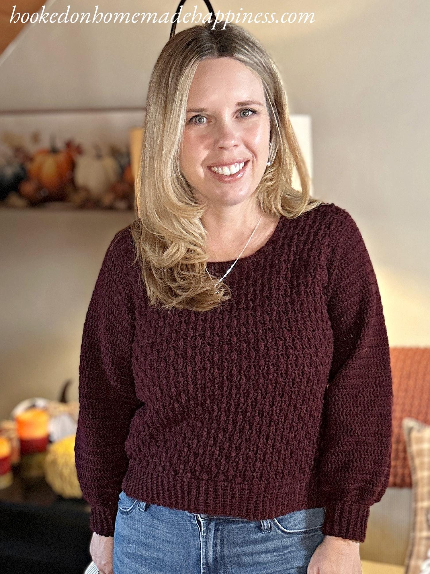 Falling Leaves Sweater Crochet Pattern
