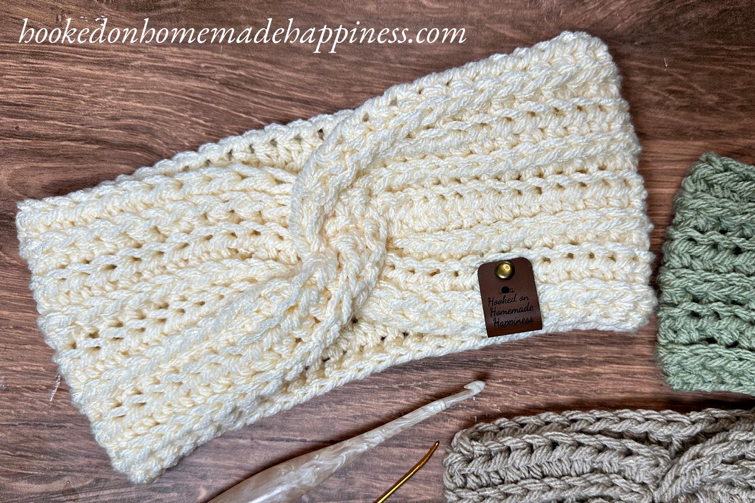 Twisted Ear Warmer Crochet Pattern