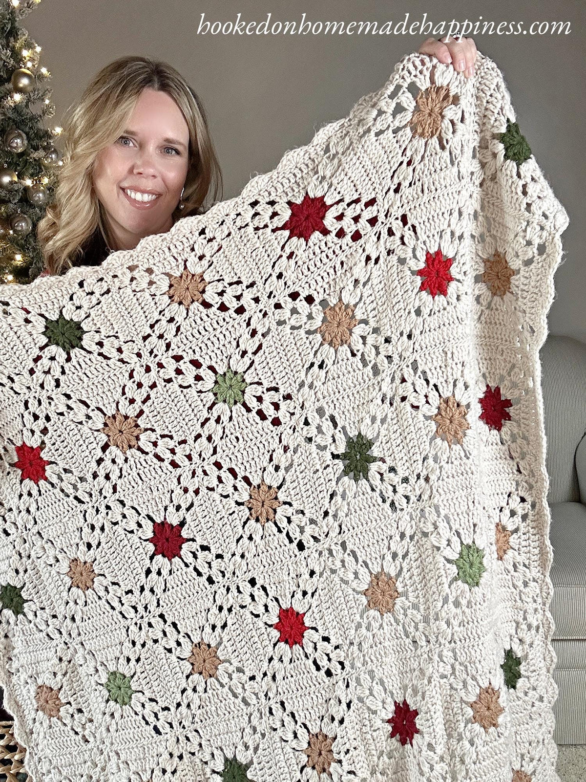 Country Christmas Afghan Crochet Pattern