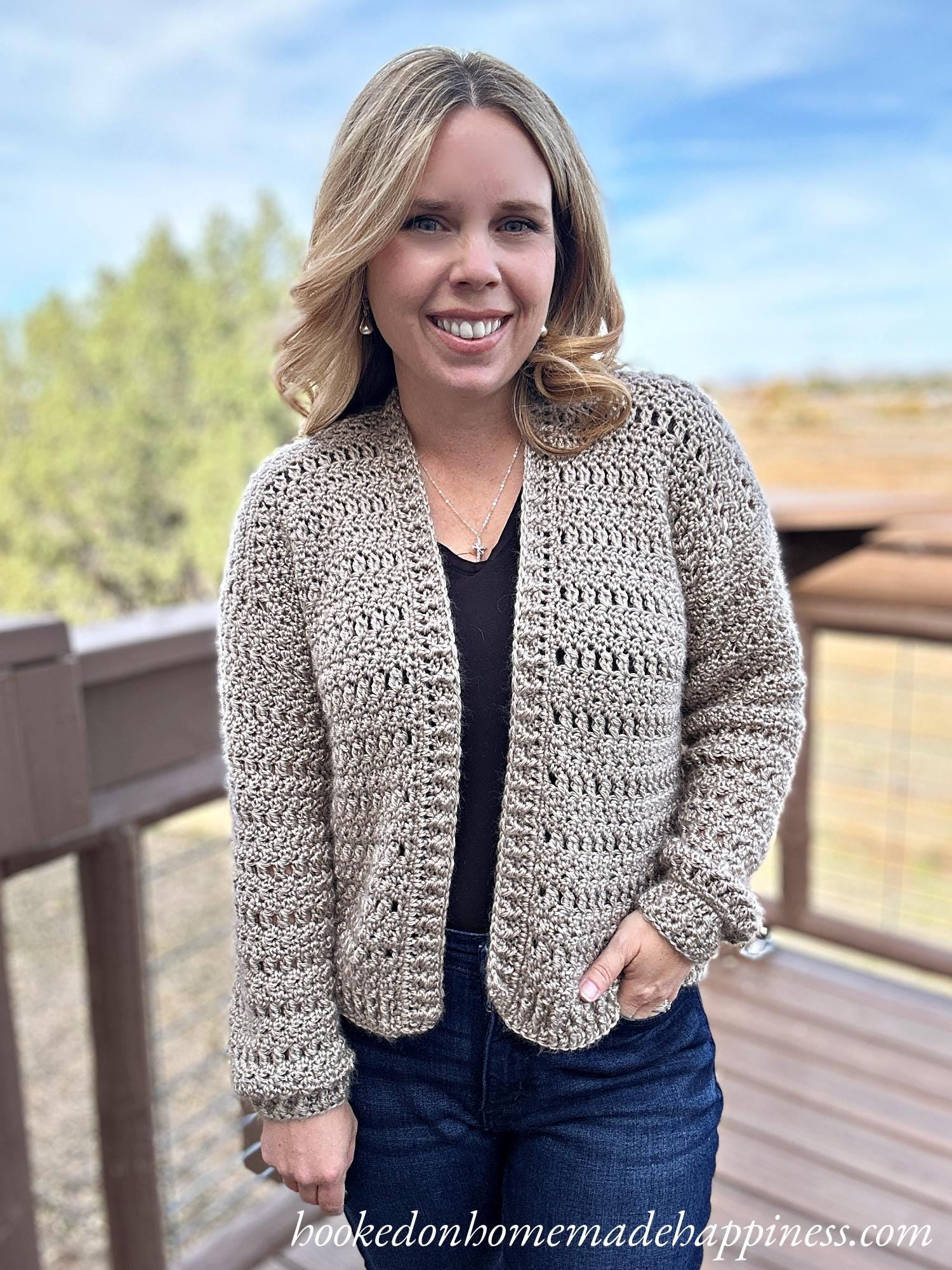 Cluster Cardigan Crochet Pattern
