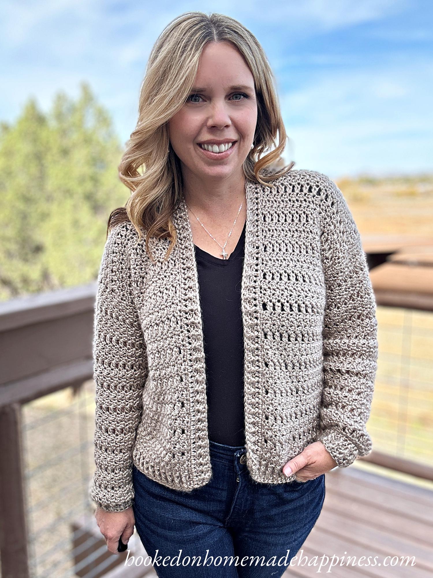 Cluster Cardigan Crochet Pattern