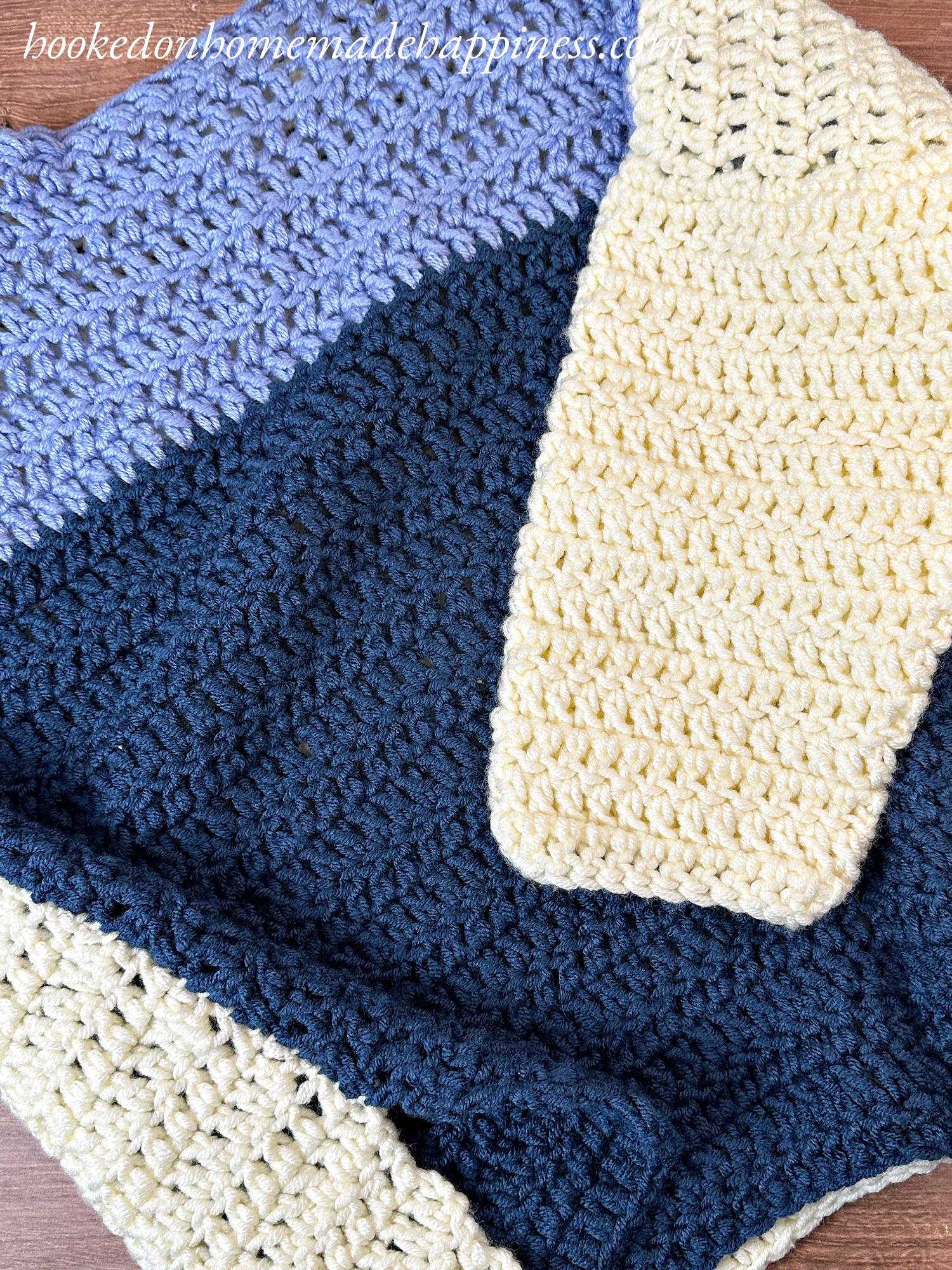 Oversized Color Block Crochet Sweater Pattern