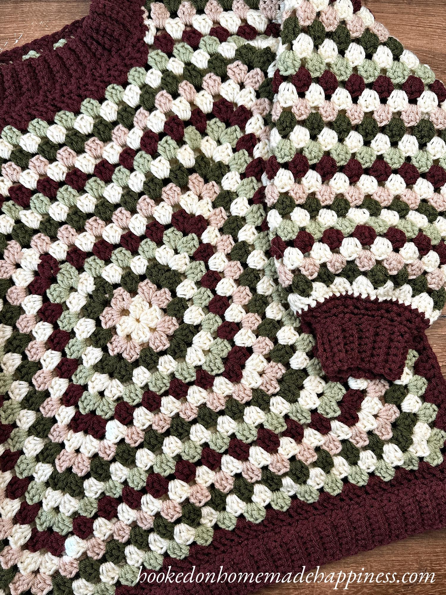 Granny Square Sweater Crochet Pattern