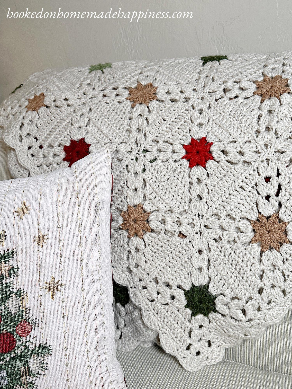 Country Christmas Afghan Crochet Pattern