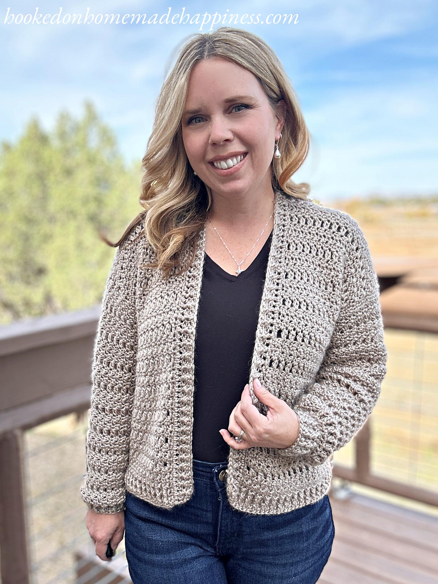 Cluster Cardigan Crochet Pattern